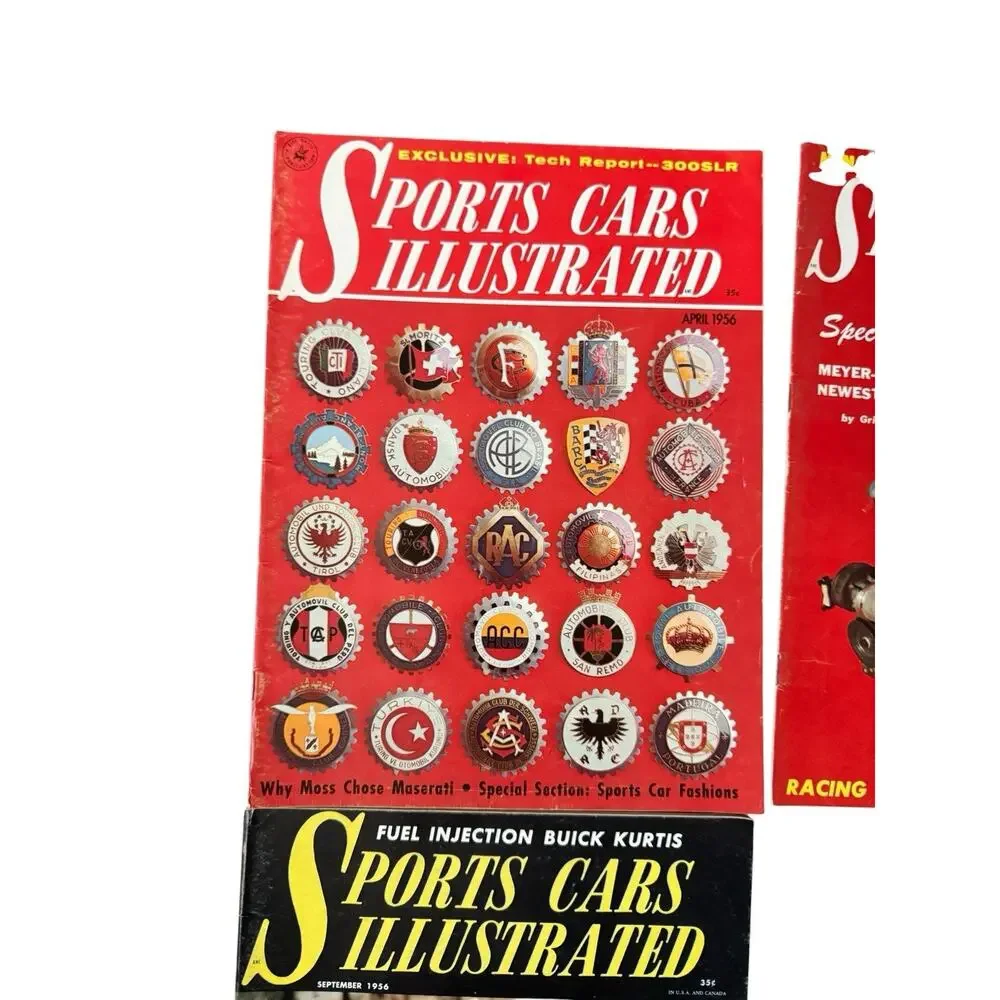 Sports Cars Illustrated Magazines 5 Issues 1956 1957 Mercedes Austin Healey READ